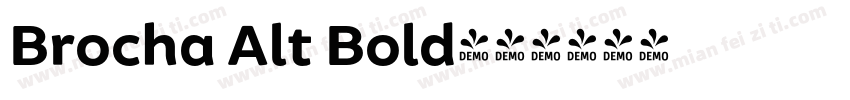 Brocha Alt Bold字体转换